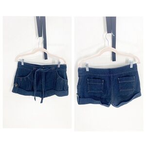 DVF Denim High Waisted Shorts Sz 2
